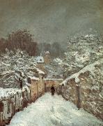 Snow at louveciennes Jean-Antoine Watteau